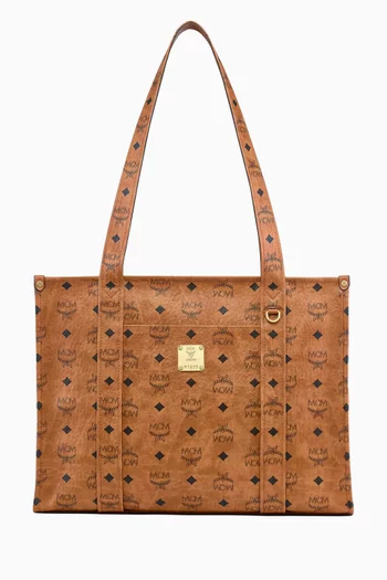 Large Aren School Tote in Visetos Canvas