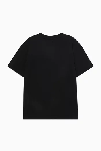 Camo Logo-print T-shirt in Cotton Jersey