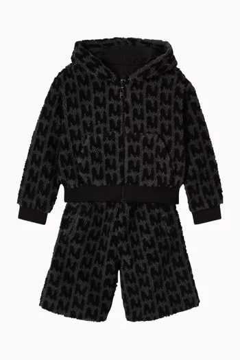 Reversible Zip Teddy Hoodie
