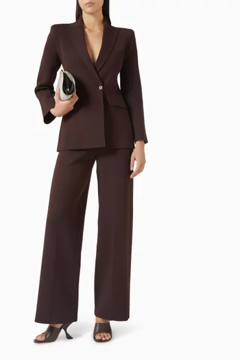 Tailored Blazer in Crepe-knit