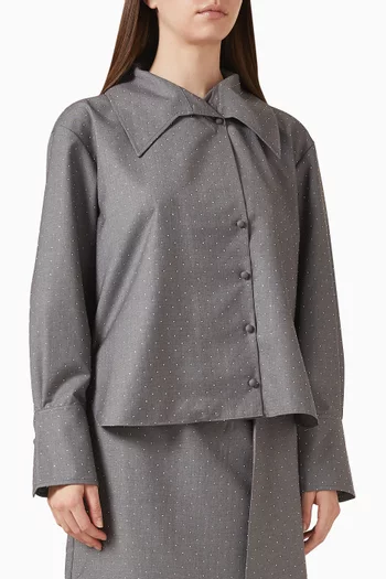Diamante-embellished Shirt