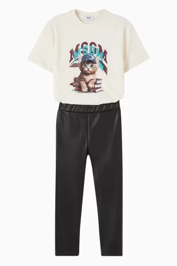 Graphic Logo T-shirt in Cotton Jersey