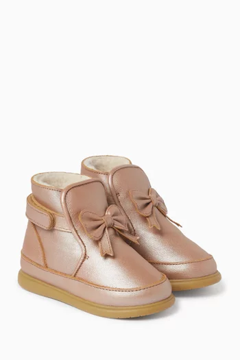 Cemilla Boots in Metallic Leather