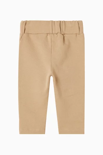 Joek Bear-patch Pants in Cotton