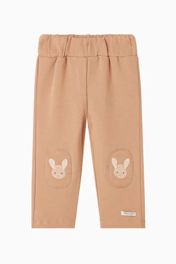 Joek Fluffy Bunnies-patch Pants in Organic Cotton