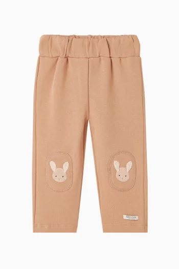 Joek Fluffy Bunnies-patch Pants in Organic Cotton