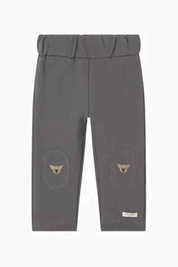 Joek Koala-patch Pants in Organic Cotton