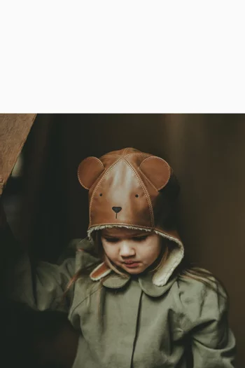 Kapi Classic Bear Hat in Leather