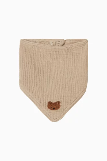 Bintje Bear Bib in Cotton