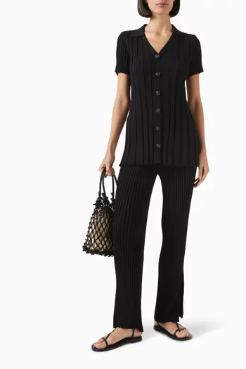 Annabelle Knit Shirt & Pants Set