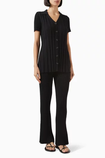 Annabelle Knit Shirt & Pants Set