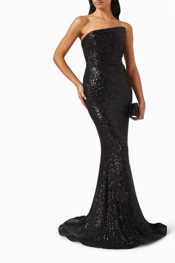 Sequin-embellished Mermaid Gown