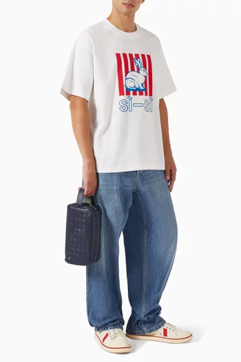 Printed T-shirt in Pima Cotton Jersey