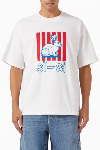 Printed T-shirt in Pima Cotton Jersey