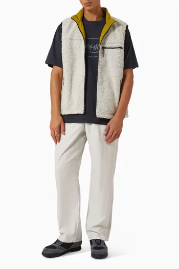 Reversible Vest in Sherpa Fleece