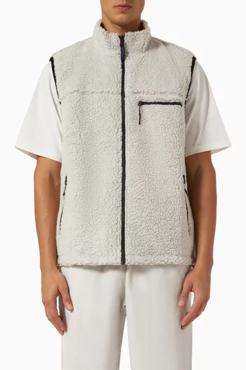 Reversible Vest in Sherpa Fleece