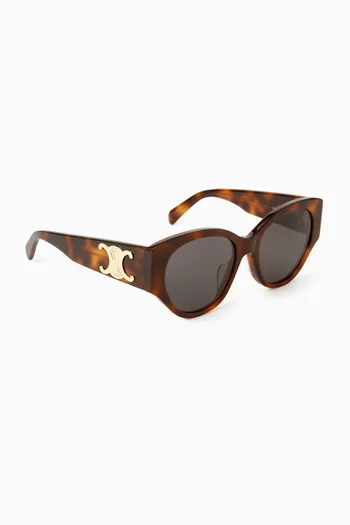 Maxi Triomphe Oval Sunglasses in Acetate