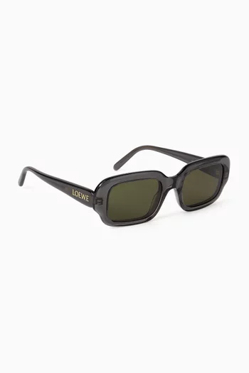 Slim Square Sunglasses in Acetate