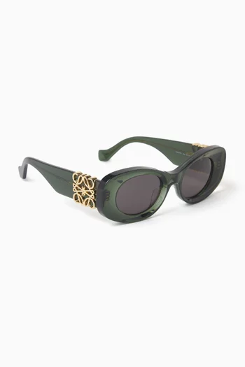 Anagram Round Sunglasses in Acetate