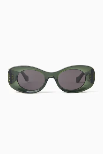 Anagram Round Sunglasses in Acetate