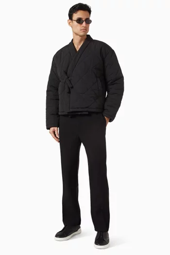 جاكيت منفوخ بنمط كيمونو