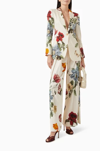 Billie Boxy Blazer in Linen-blend