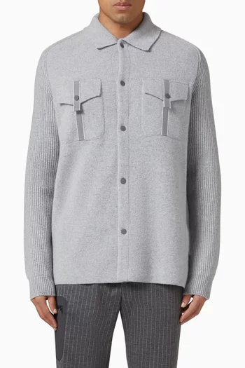 Felted Overshirt in Wool & Cashmere
