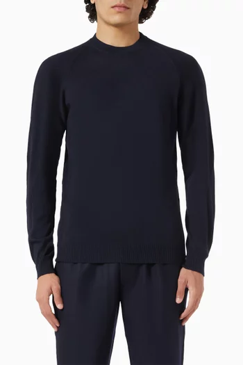Round-neck Sweater in Wool