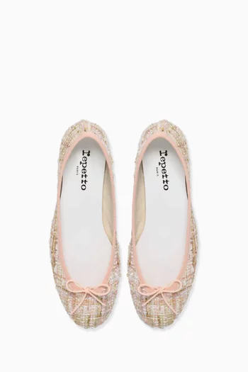 Camille 30 Ballerina Pumps in Tweed