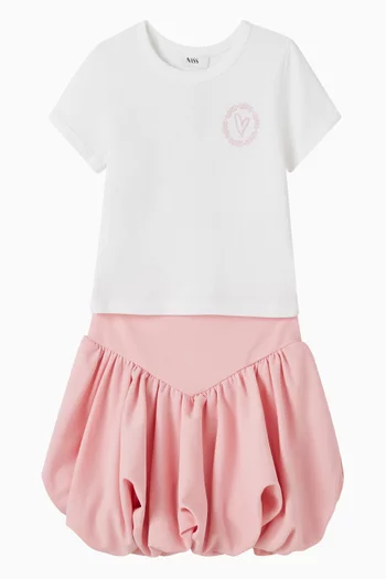 T-shirt & Skirt Set