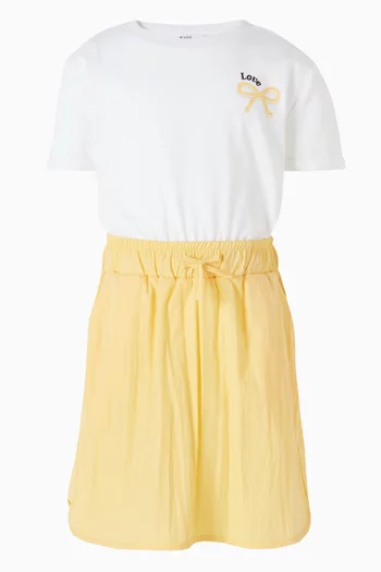 Bow Drawstring Dress