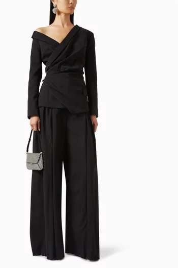 Asymmetric Draped Blazer