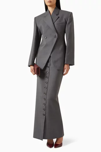 Double-breasted Blazer in Virgin Wool