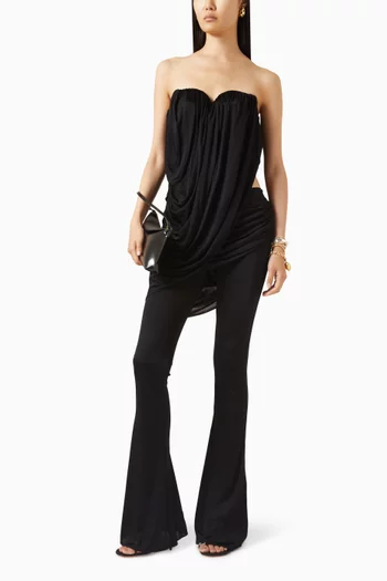 Draped-waist Pants