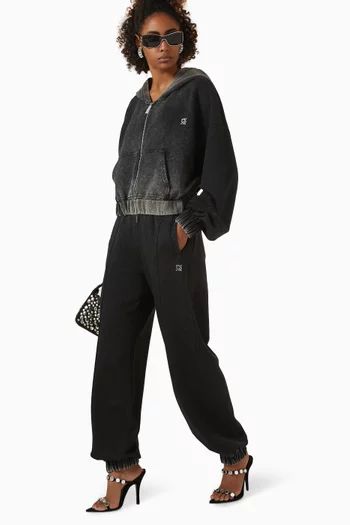 Embellished Zip-up Hoodie