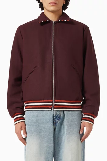 Varsity Jacket in Wool Blend
