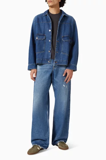 Button-up Jacket in Denim