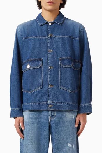 Button-up Jacket in Denim