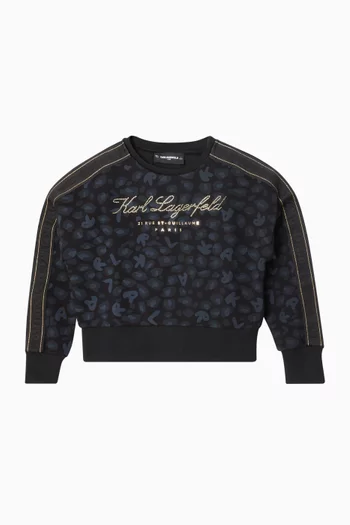 Rhinestone Logo Sweatshirt