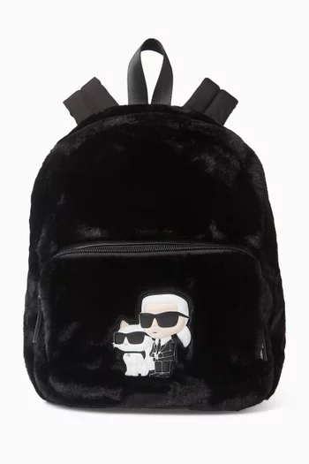 Choupette Backpack in Faux Fur