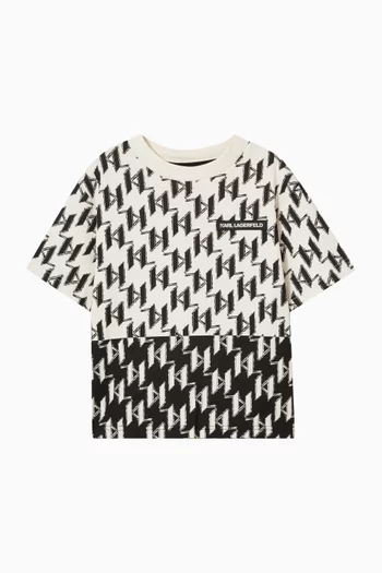 All-over Logo T-shirt in Jersey