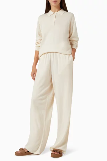 Polo Shirt in Wool-cashmere