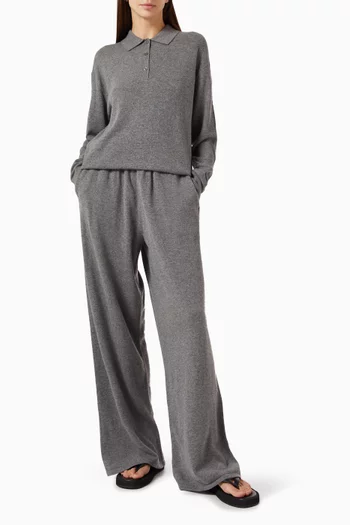 Polo Shirt in Wool-cashmere