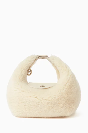 Le Pliage Xtra XS Top-handle Bag in Shearling