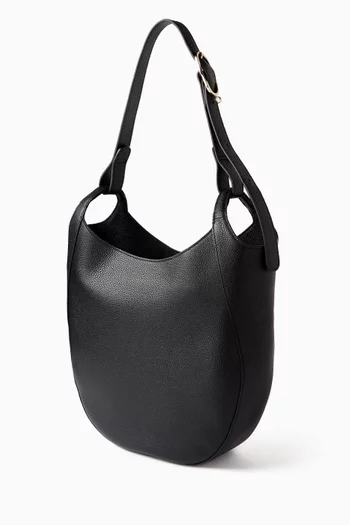 Large Le Foulonné L Hobo Bag in Leather