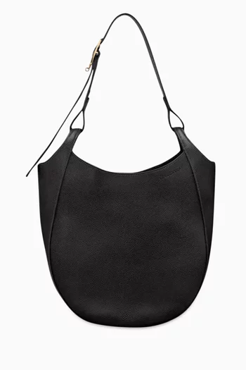 Large Le Foulonné L Hobo Bag in Leather