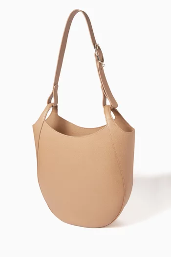 Large Le Foulonné L Hobo Bag in Leather