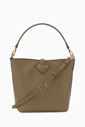 Mini Le Roseau XS Bucket Bag in Leather