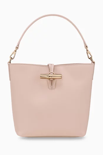 Mini Le Roseau XS Bucket Bag in Leather