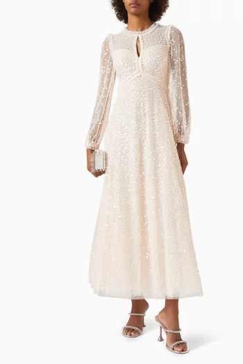 Dappled Sequin-embellished Gown in Tulle